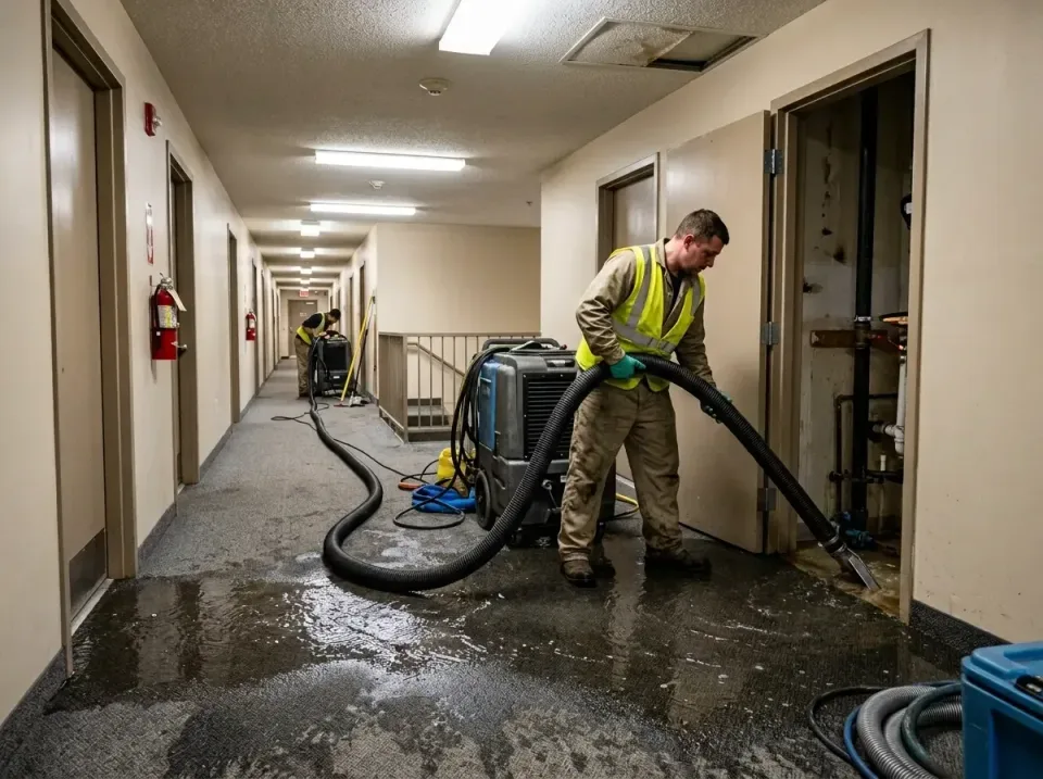 multi-unit-apartment-hallway-f-005 — frequently asked questions, Emergency Burst Pipe Water Extraction & Removal in Port Hue…